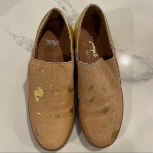 Free People Calf Hair Slip-On Sneakers